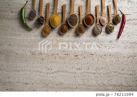 Spice Still Life, Space for your text 78211094