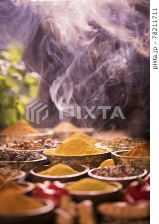 Cooking ingredient,spice and smoke 78211711