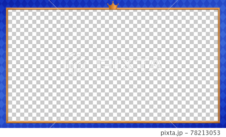 Check Frame Blue Blue check background copper frame, screen... - Stock Illustration ...
