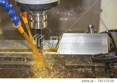 The CNC milling machine cutting the tire mold parts. The CNC milling machine cutting the tire mold parts. 78213236