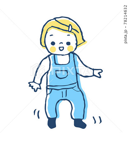よちよち歩きの女の子 よちよち歩きの女の子 78214632