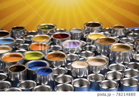 Paint cans color palette and Rainbow colors 78214880