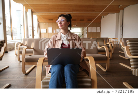 Businesswoman working on laptop Businesswoman working on laptop 78217198