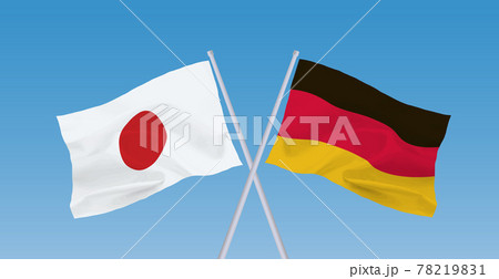 ドイツと日本の国旗 ドイツと日本の国旗 78219831