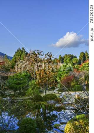 紅葉の魚山大原寺、実光院　旧理覚院（りかくいん）庭園 78220128