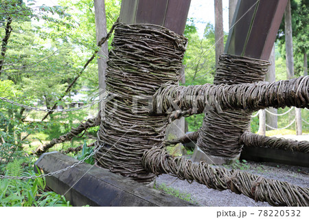 越前池田町のかずら橋（福井県 池田町） 78220532