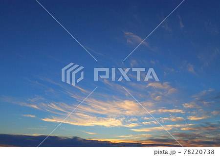 夕焼け空と雲 夕焼け空と雲 78220738