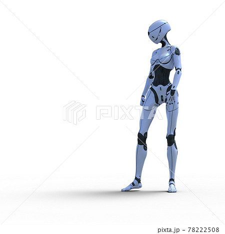 Aiロボット 女性型アンドロイド Perming3dcg イラスト素材のイラスト素材