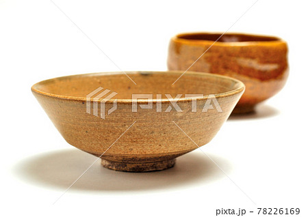 伯耆焼梨地釉の萩手茶碗 78226169