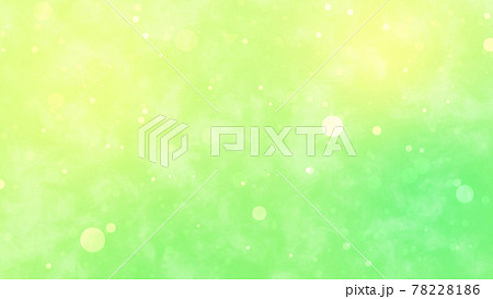 フワフワした緑色の泡のボケ 抽象的な背景イラストのイラスト素材
