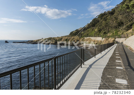 観音崎遊歩道と浦賀水道 78232340