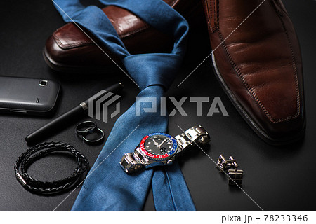 formal luxury men wristwatch with blue-red bezel formal luxury men wristwatch with blue-red bezel 78233346