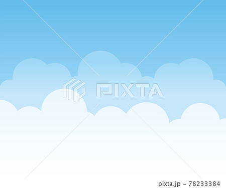 青い空の背景のイラスト素材