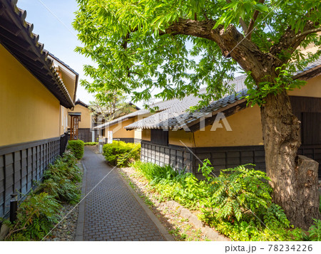 初夏の古都 小布施の美しい景色 栗の小径 初夏の古都 小布施の美しい景色 栗の小径 78234226