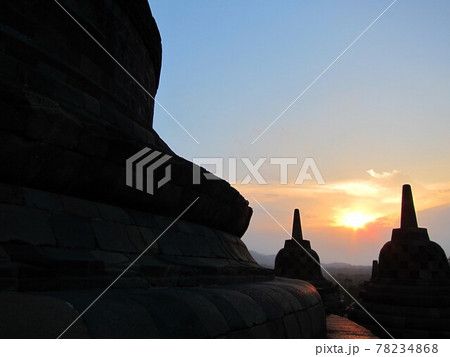 インドネシア ボロブドゥール寺院遺跡 インドネシア ボロブドゥール寺院遺跡 78234868