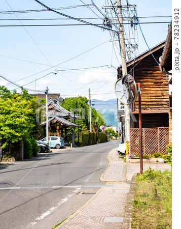 初夏の古都 小布施の美しい景色 ギヤマン横丁 初夏の古都 小布施の美しい景色 ギヤマン横丁 78234912
