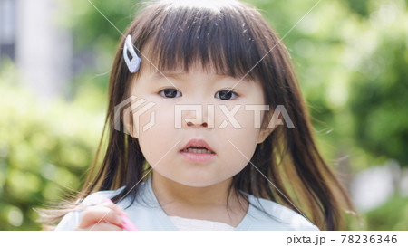 夏にお出かけする子供 夏にお出かけする子供 78236346