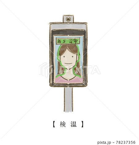 新型コロナウイルス対策_検温 新型コロナウイルス対策_検温 78237356