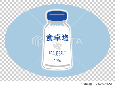 健康を気遣う食事の献立の挿絵に使える食卓塩のイラスト 78237428
