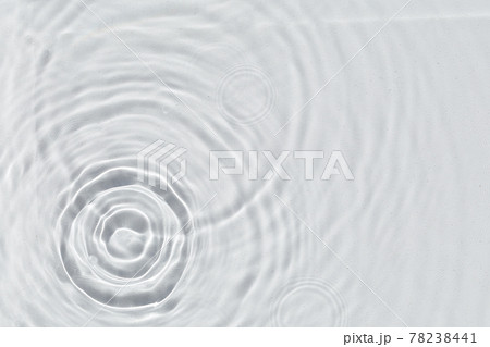 Abstract water texture, surface with drops, rings and ripple. 78238441