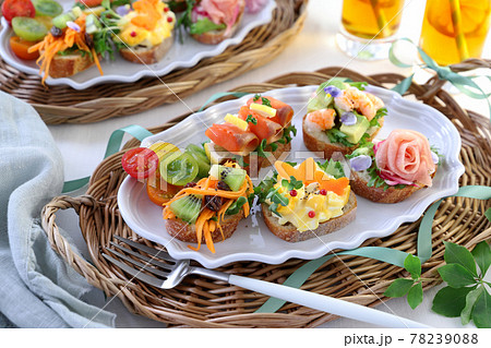 初夏のタルティーヌ　オープンサンド 78239088