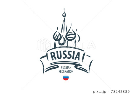 Vector Russia sign drawn by hand on a white background Vector Russia sign drawn by hand on a white background 78242389