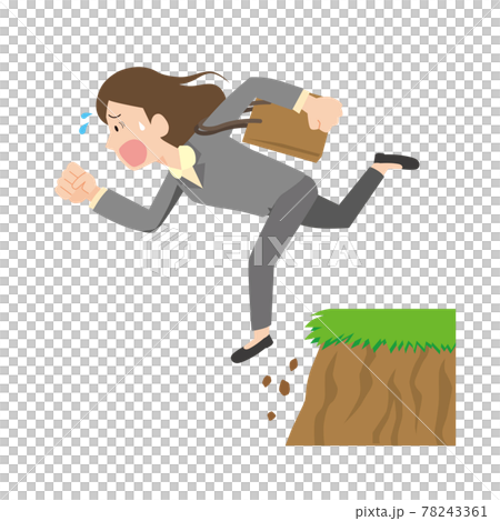 容易滑倒的女上班族 容易滑倒的女上班族 78243361