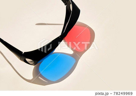 3d cinema plastic glasses on white background 3d cinema plastic glasses on white background 78249969