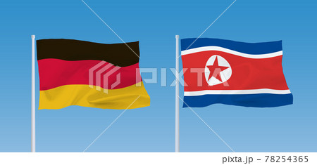 ドイツと北朝鮮の国旗