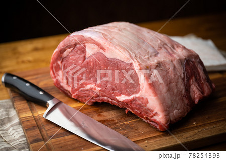 huge big block of ribeye beef steak 78254393