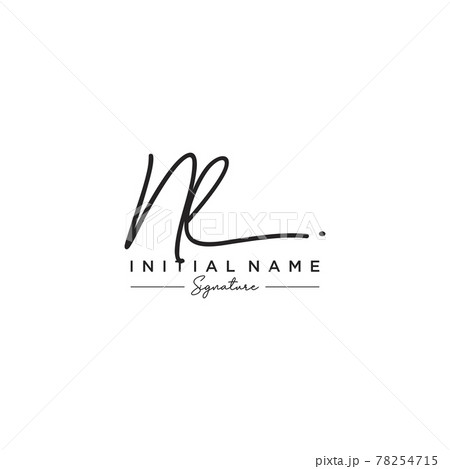 Letter NL Signature Logo Template Vector 78254715