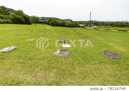 茨城県つくば市の平沢官衛遺跡（礎石） 78254740