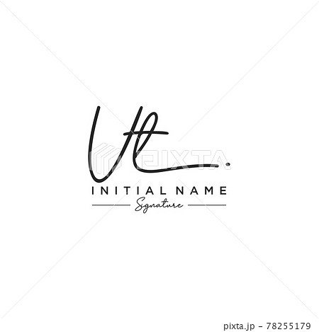 Letter UT Signature Logo Template Vector Letter UT Signature Logo Template Vector 78255179