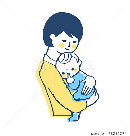 赤ちゃんを抱っこするママ 赤ちゃんを抱っこするママ 78255274