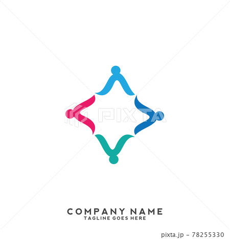 People, community, creative hub, social connection icons and logo People, community, creative hub, social connection icons and logo 78255330