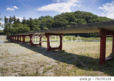 埼玉の沈下橋（冠水橋）鞍掛橋・都幾川　埼玉県東松山市 78256138