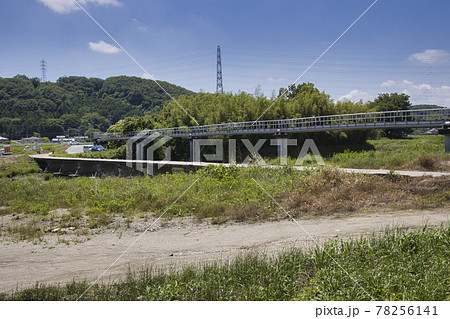 埼玉の沈下橋（冠水橋）稲荷橋・都幾川　埼玉県東松山市 78256141