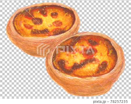 手繪餐飲菜單蛋撻 78257235