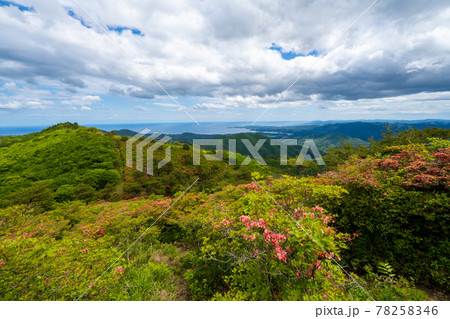 東北地方宮城県気仙沼市旧本吉町 躑躅 徳仙丈山の絶景 78258346