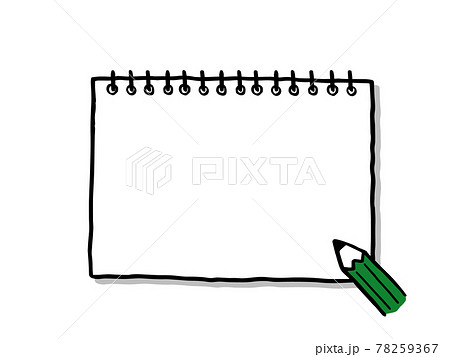 notebook and pencil clip art