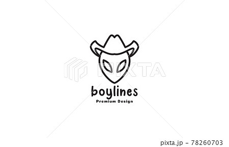aliens with cowboy hat logo symbol vector icon illustration graphic design aliens with cowboy hat logo symbol vector icon illustration graphic design 78260703