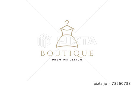 daugther dress lines simple logo symbol icon vector graphic design illustration 78260788