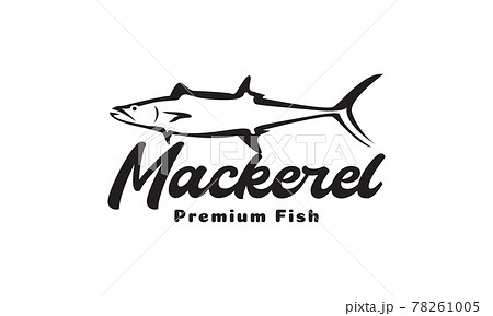 modern shape fish mackerel logo vector symbol icon design graphic illustration 78261005