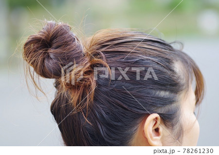 女性のおだんごヘア 女性のおだんごヘア 78261230
