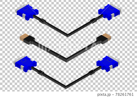Various cables used for isometric personal computers Various cables used for isometric personal computers 78261761