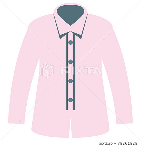 色付き紳士向けシャツのイラスト素材 7618