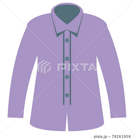 色付き紳士向けシャツのイラスト素材