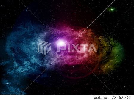 galaxy in a free space. 3D rendering 78262036