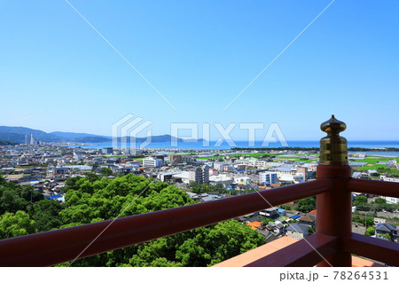 紀三井寺　仏殿展望所から見た和歌山市内の情景 78264531