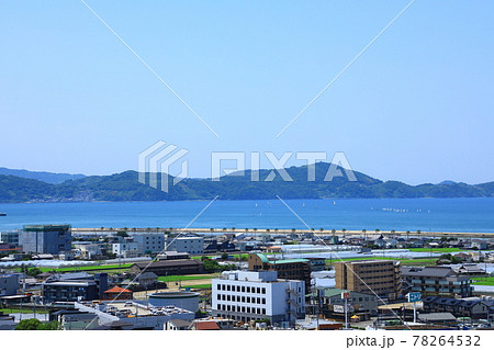 紀三井寺　仏殿展望所から見た和歌山市内の情景 78264532